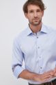 svetlomodrá Bavlnená košeľa Eton Pánsky