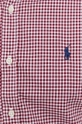 Хлопковая рубашка Polo Ralph Lauren бордо