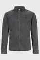 szary AllSaints Koszula bawełniana BURLINGTON SHIRT