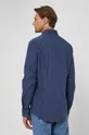 tmavomodrá Bavlnená košeľa Calvin Klein