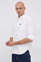 bílá Bavlněné tričko Gant Pánský