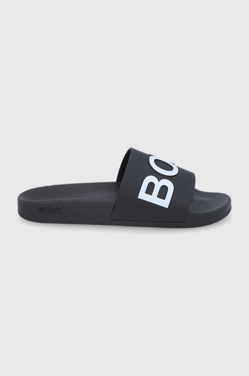 czarny Boss Klapki Bay 50425631.001 Damski