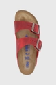 červená Kožené šľapky Birkenstock