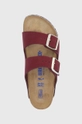 бордо Кожаные шлепанцы Birkenstock Arizona