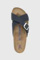 чёрный Кожаные шлепанцы Birkenstock Siena Midnght