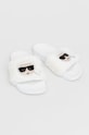 Karl Lagerfeld Papuci de casa KL80911.WF1 alb AW21