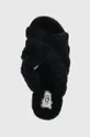 black UGG wool slippers