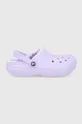 fioletowy Crocs Kapcie Classic Lined Clog Damski