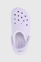 violet Crocs slippers