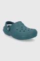 Crocs Kapcie Classic Lined Clog zielony