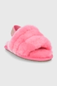 Детские шерстяные тапочки UGG Fluff Yeah Slide розовый