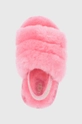 ružová Detské vlnené papuče UGG Fluff Yeah Slide