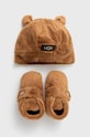 UGG buty i czapka dziecięca 1120951I.CHE brązowy AW22