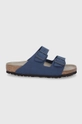 granatowy Birkenstock Klapki Męski