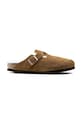 Παντόφλες σουέτ Birkenstock Boston καφέ 1001141.Sheepskin.Mink