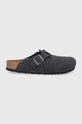 Birkenstock gyapjú papucs Boston Otthoni viselet sötétkék 160371.Anthracite