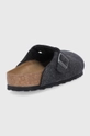 Birkenstock Kapcie skórzane Boston WZ Cholewka: Wełna, Wnętrze: Materiał tekstylny, Skóra naturalna, Podeszwa: Materiał syntetyczny