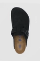 černá Semišové pantofle Birkenstock Boston