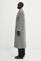 Samsoe Samsoe płaszcz wełniany F20400075 szary AW24