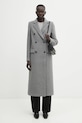 Samsoe Samsoe płaszcz wełniany F20400075 szary