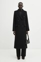 Samsoe Samsoe płaszcz wełniany F20400075 czarny