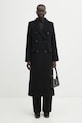 Samsoe Samsoe płaszcz wełniany F20400075 czarny