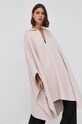 Elisabetta Franchi Poncho wełniane MT04W16E2 różowy AW21