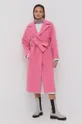 ροζ Μάλλινο παλτό Victoria Victoria Beckham Γυναικεία
