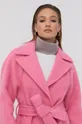 ροζ Μάλλινο παλτό Victoria Victoria Beckham