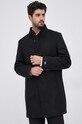 Vlněný kabát Karl Lagerfeld 512799.455713 černá AW21