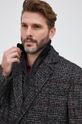 Kabát s prímesou vlny Karl Lagerfeld Pánsky
