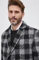 čierna Kabát s prímesou vlny Karl Lagerfeld