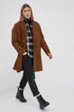 Пальто з домішкою вовни Tom Tailor коричневий