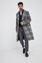 BOSS Płaszcz wełniany 50459115 szary 50459115