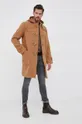béžová Vlnený kabát Polo Ralph Lauren