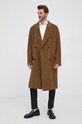 Drykorn Płaszcz wełniany 45223.1202 brązowy AW21