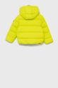 Dětská péřová bunda Tommy Hilfiger žlutě zelená