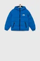 niebieski The North Face kurtka puchowa dwustronna dziecięca Chłopięcy
