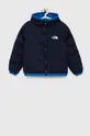 Детская двусторонняя пуховая куртка The North Face голубой