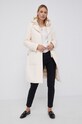 Woolrich Płaszcz wełniany CFWWOU0499FRUT2705 beżowy AW21