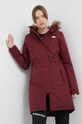 Bunda parka The North Face W RECYCLED ZANECK PARKA NF0A4M8YD4S1 burgundské AW21