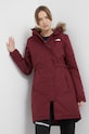 Bunda parka The North Face W RECYCLED ZANECK PARKA NF0A4M8YD4S1 burgundské AW21