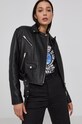 Δερμάτινο jacket The Kooples FCUI23001K μαύρο