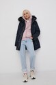 Péřová bunda Superdry s podšívkou námořnická modř W5010972A.98T