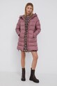 Fluff Geacă de puf basic.coat roz AW21