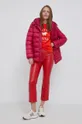 ροζ Μπουφάν United Colors of Benetton Γυναικεία