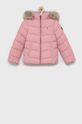 růžová Dětská péřová bunda Tommy Hilfiger Dívčí