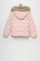 Дитяча пухова куртка Tommy Hilfiger рожевий