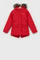 crvena Dječja parka jakna Columbia Za djevojčice