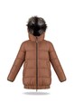 Fluff Kurtka puchowa dziecięca pozostałe brązowy bomber.jacket
